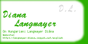 diana langmayer business card